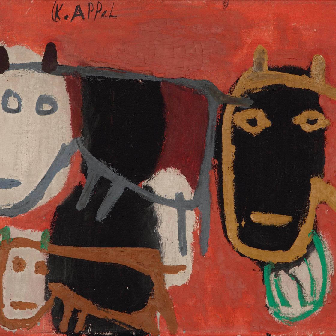 Karel Appel — Три лошади
