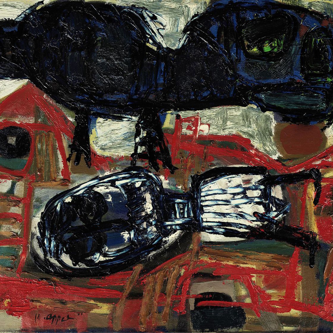 Karel Appel — Кот на крыше