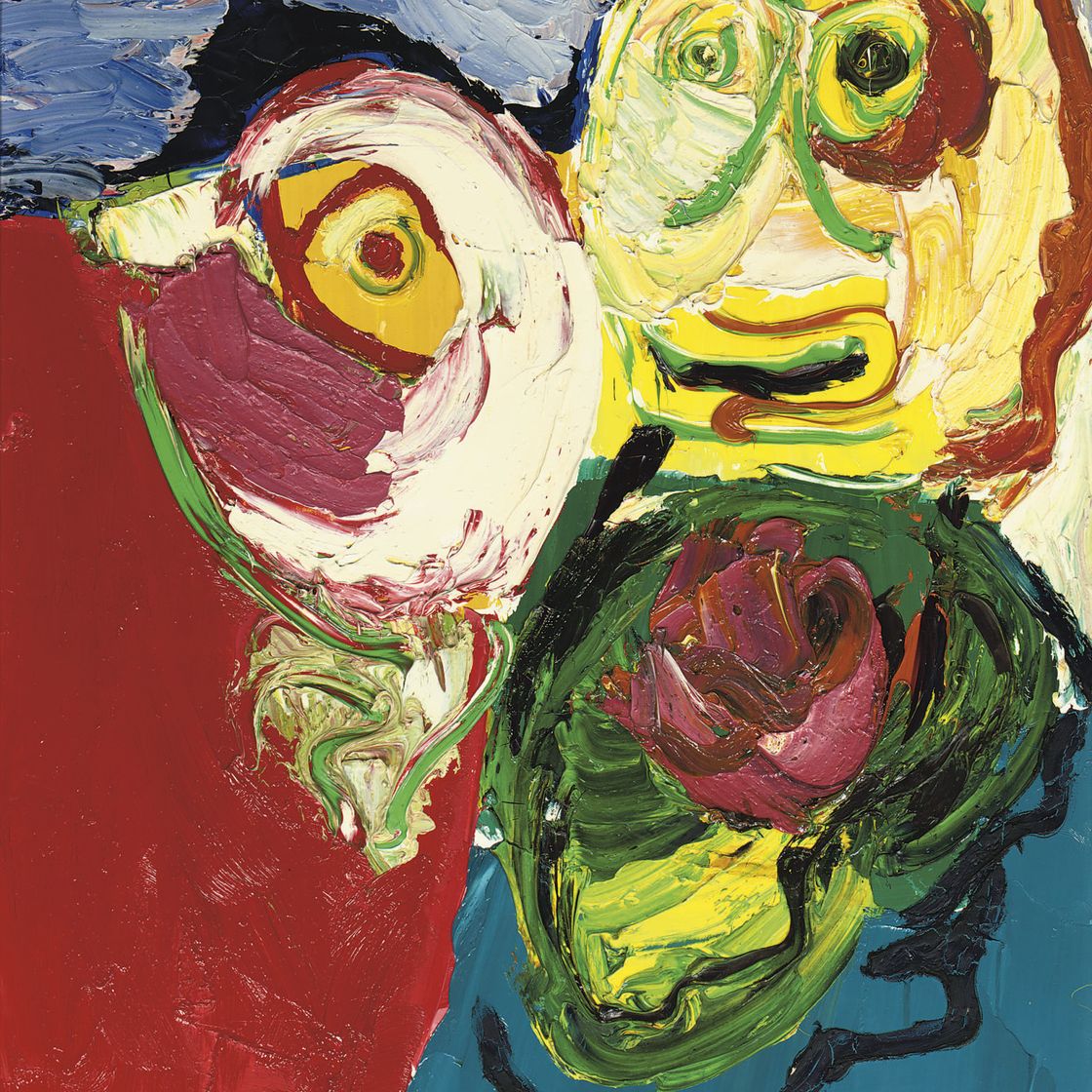Karel Appel — Персонажи и роза