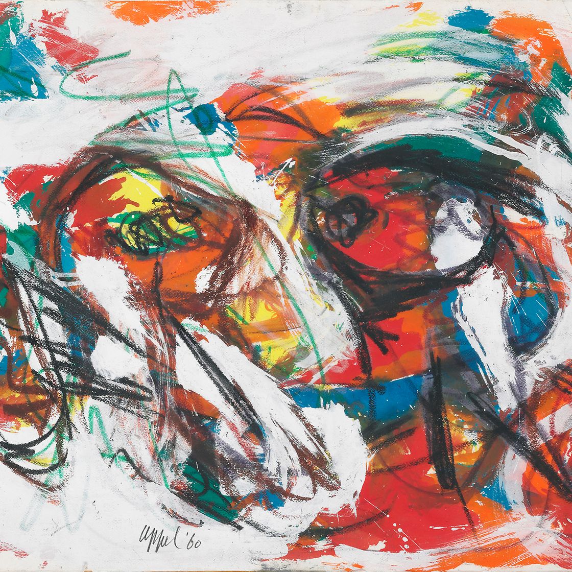 Karel Appel — Без названия (Две молодые девушки)