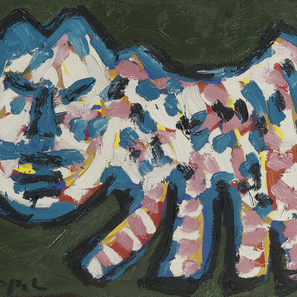 Karel Appel — Портрет кошки