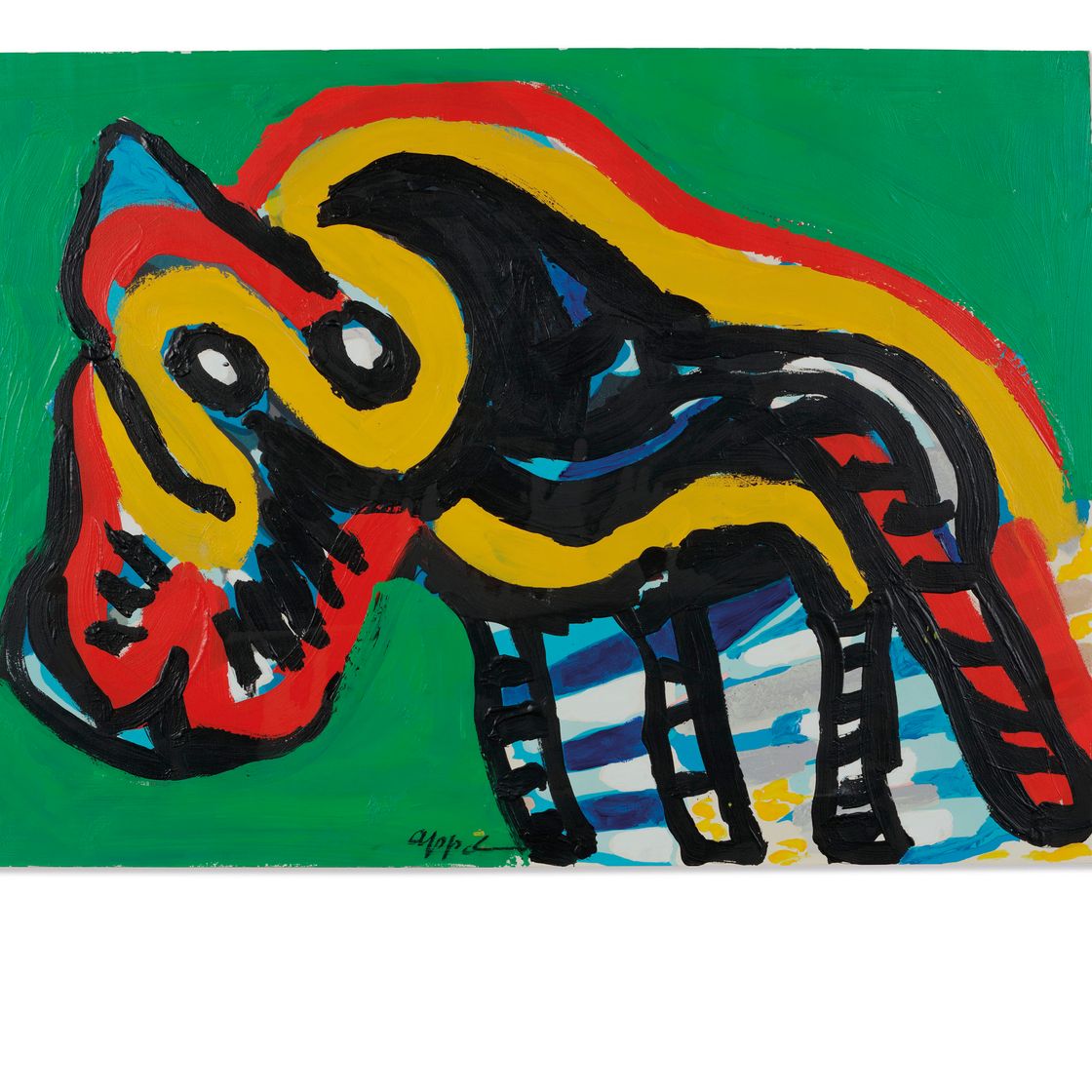 Karel Appel — Le Rhinocéros (Носорог), изображение 1