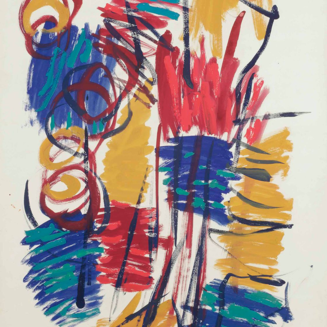 Karel Appel — Без названия (Дизайн для ткани)
