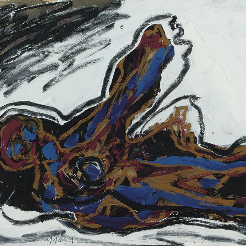 Karel Appel — Лежащая фигура