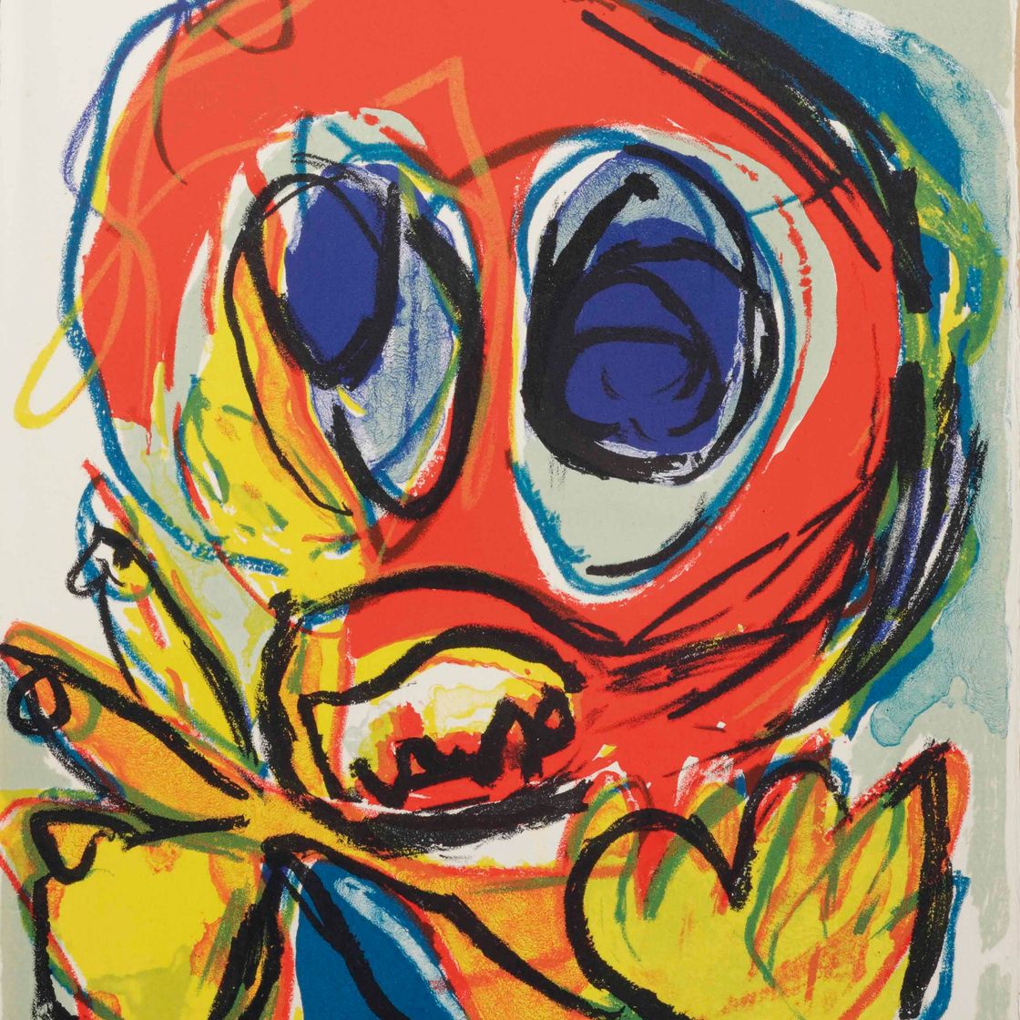 Karel Appel — Человек, нарисованный зверем, изображение 1