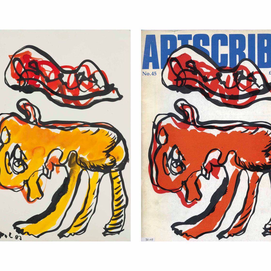 Karel Appel — Без названия (дизайн обложки для Artscribe)