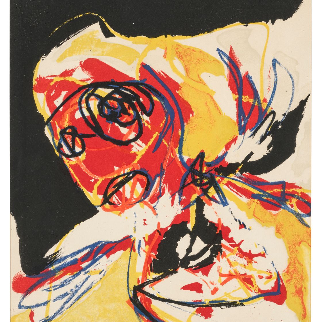 Karel Appel — Человек, нарисованный зверем: одна тарелка