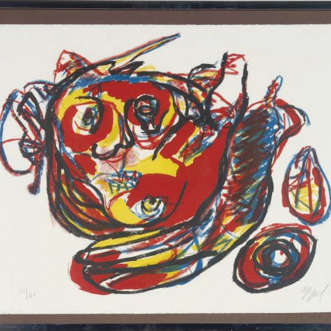 Karel Appel — Парящий в воздухе тет-а-тет