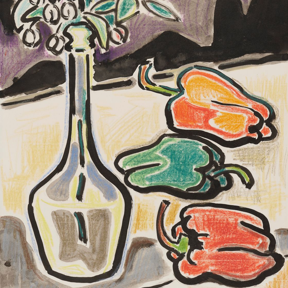 Karl Schmidt-Rottluff — Фляше - Пфеффершотен, изображение 1