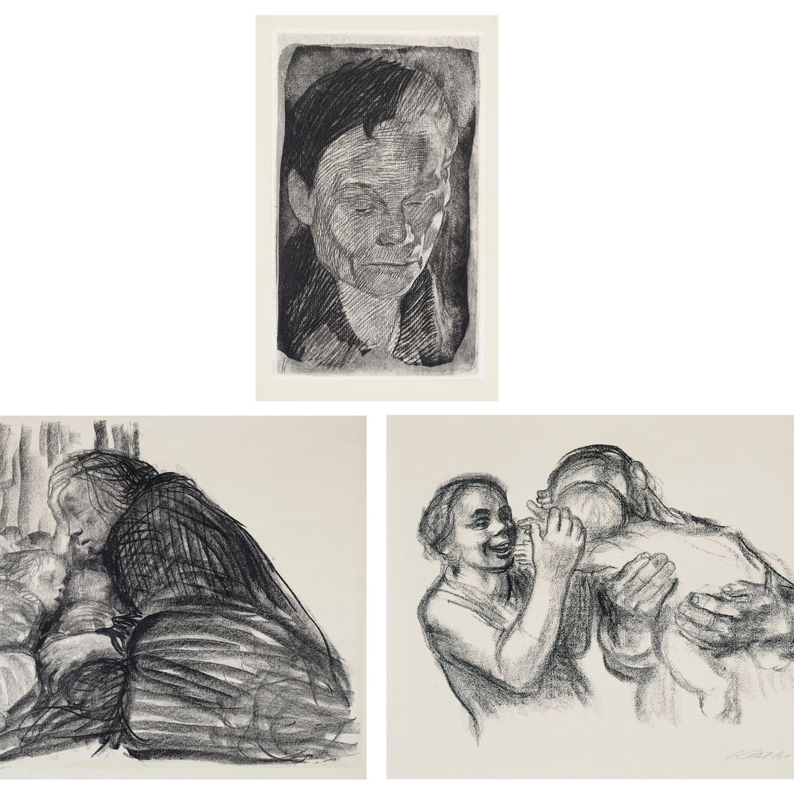 Käthe Kollwitz — Три гравюры художника, изображение 1