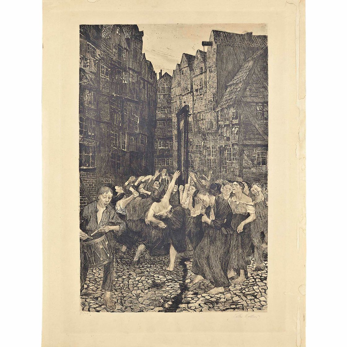 Käthe Kollwitz — Умирает Карманьола