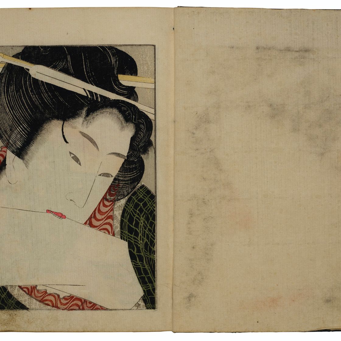 Katsushika Hokusai — Киноэ но Комацу (Тоска по любви), изображение 11