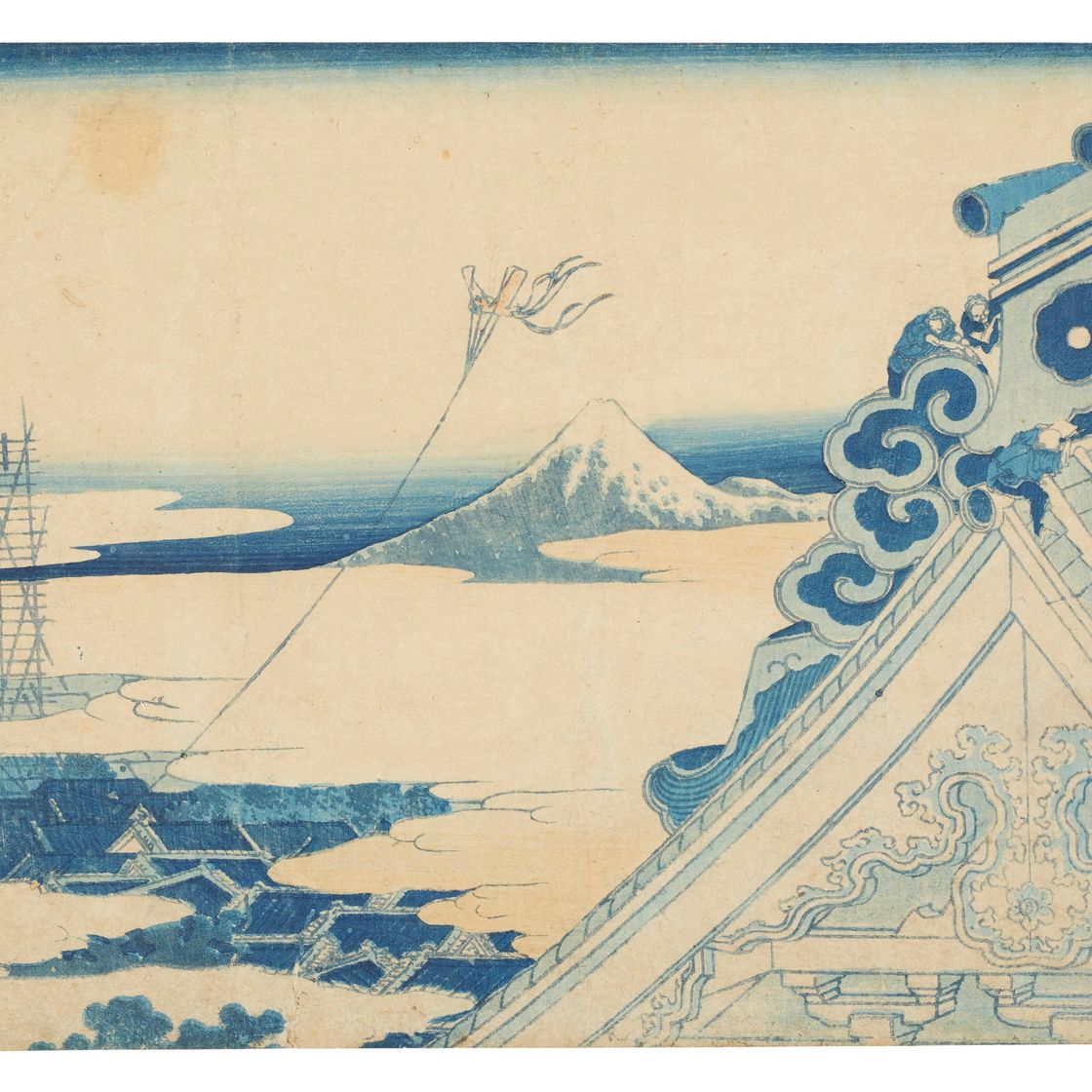 Katsushika Hokusai — Тото Асакуса Хонгандзи (храм Хонгандзи в Асакусе)