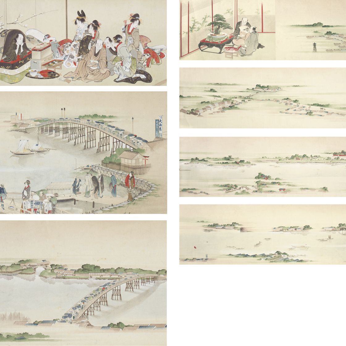 Katsushika Hokusai — ПОДПИСАННЫЙ И ДАТИРОВАННЫЙ КАНДЗИ БУНКА НИНЕН КИНОТО-УСИ ШИГАЦУ ШАКА НО УМАРЕШИ НАНАЕ НО ХАЙ, ТОТО КОККЕЙ САКУША ТАТЕКАВА ОИТЕ ДАНЬШУРО, РОКУДЗЮНИИ Об УТЭЙ ЭНБА ГИДЗЮЦУ, ЗАПЕЧАТАННЫЙ ЭНБА И ПОДПИСАННЫЙ УТЭЙ ЭНБА ОЮ ОИТЕ ДАНЬШУРО... ХОКУСАЙ СЭКИГА, ЗАПЕЧАТАННЫЙ ГАКЕДЖИН
