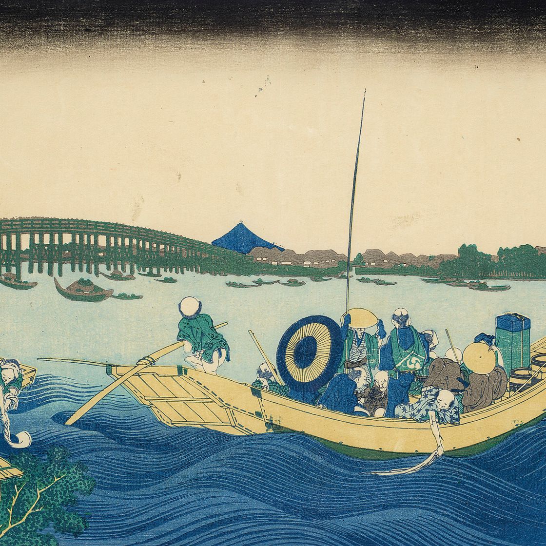 Katsushika Hokusai — Онмаягаси йори Регокубаси, но секие в мире.