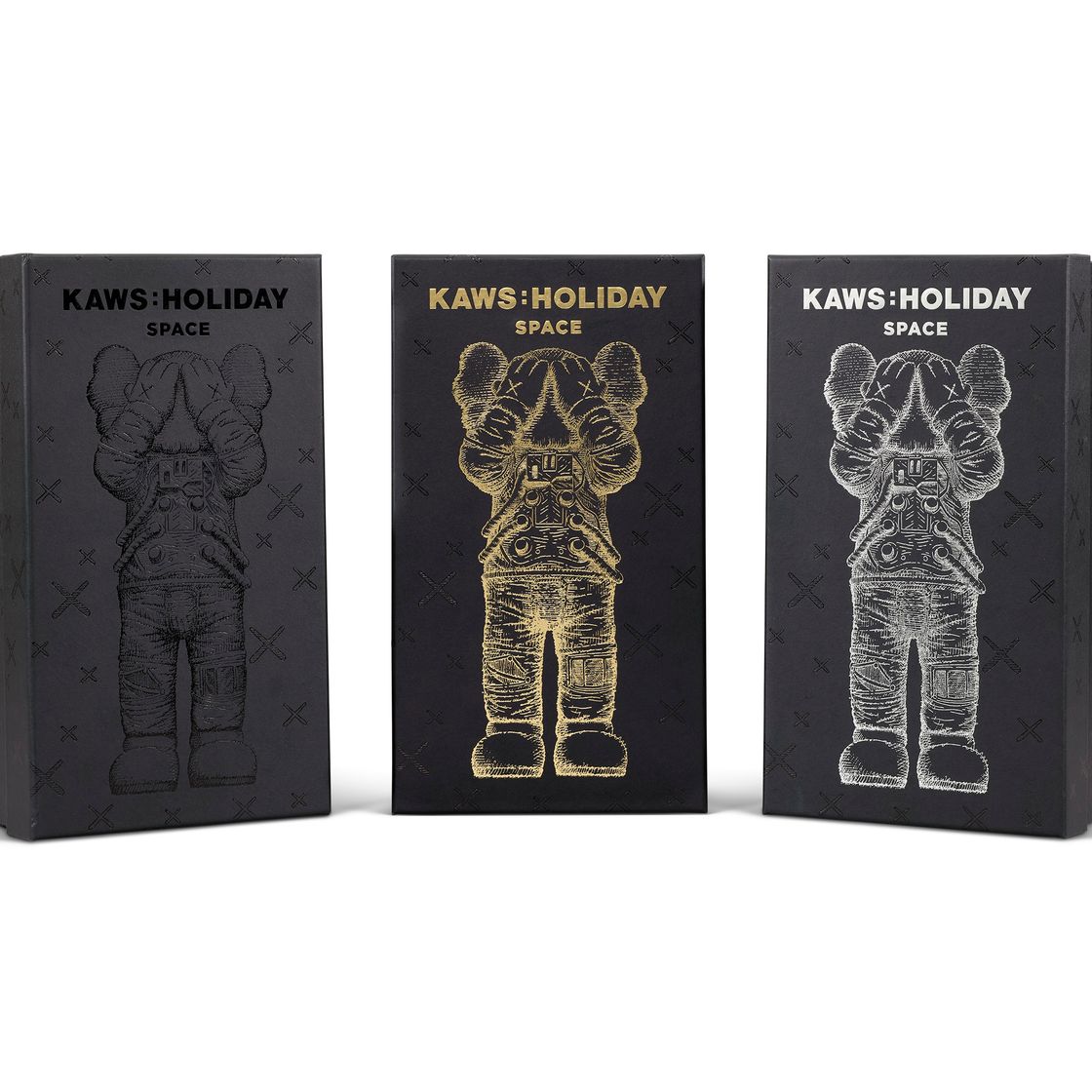 KAWS — Пространство для отдыха (золотое, серебряное и черное)