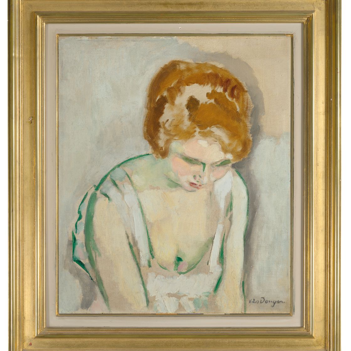 Kees van Dongen — Молодая дама в розовом платье, изображение 4