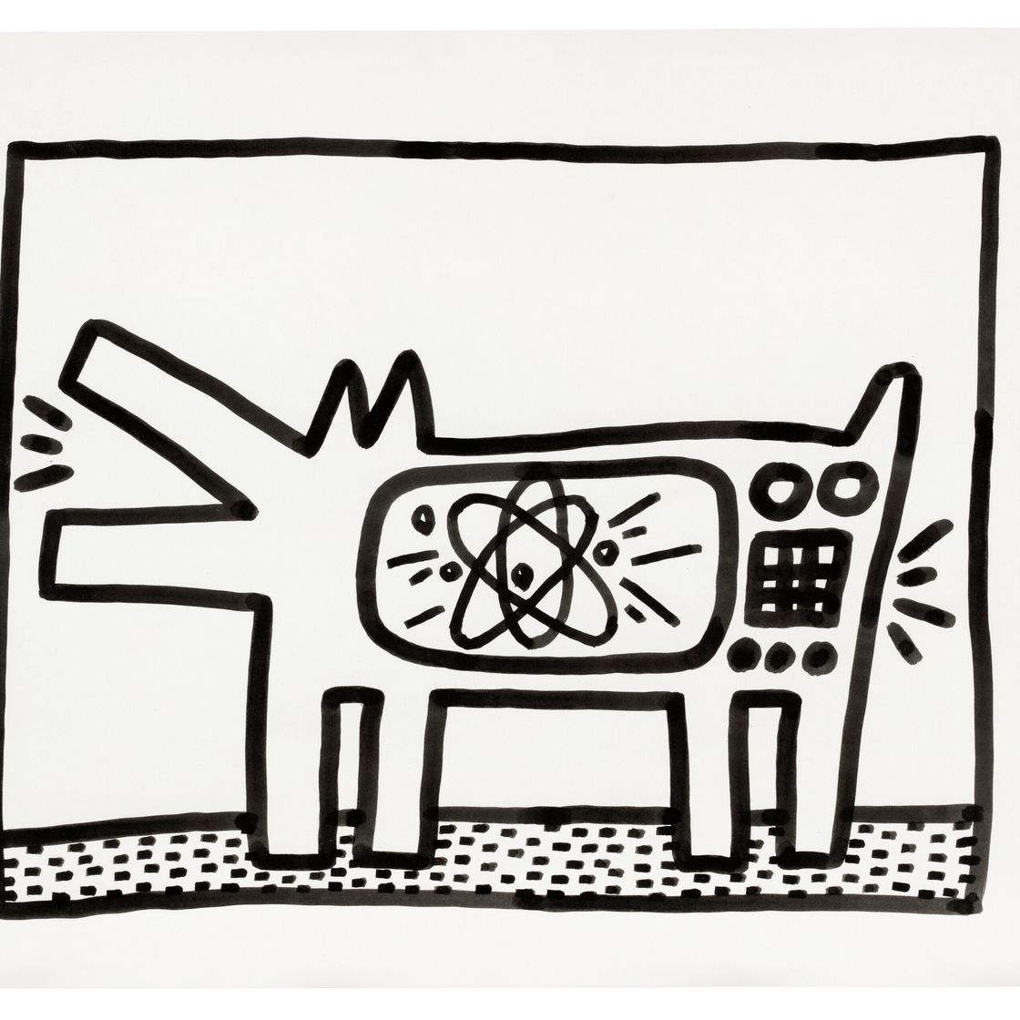Keith Haring — Телевизионная собака, изображение 1