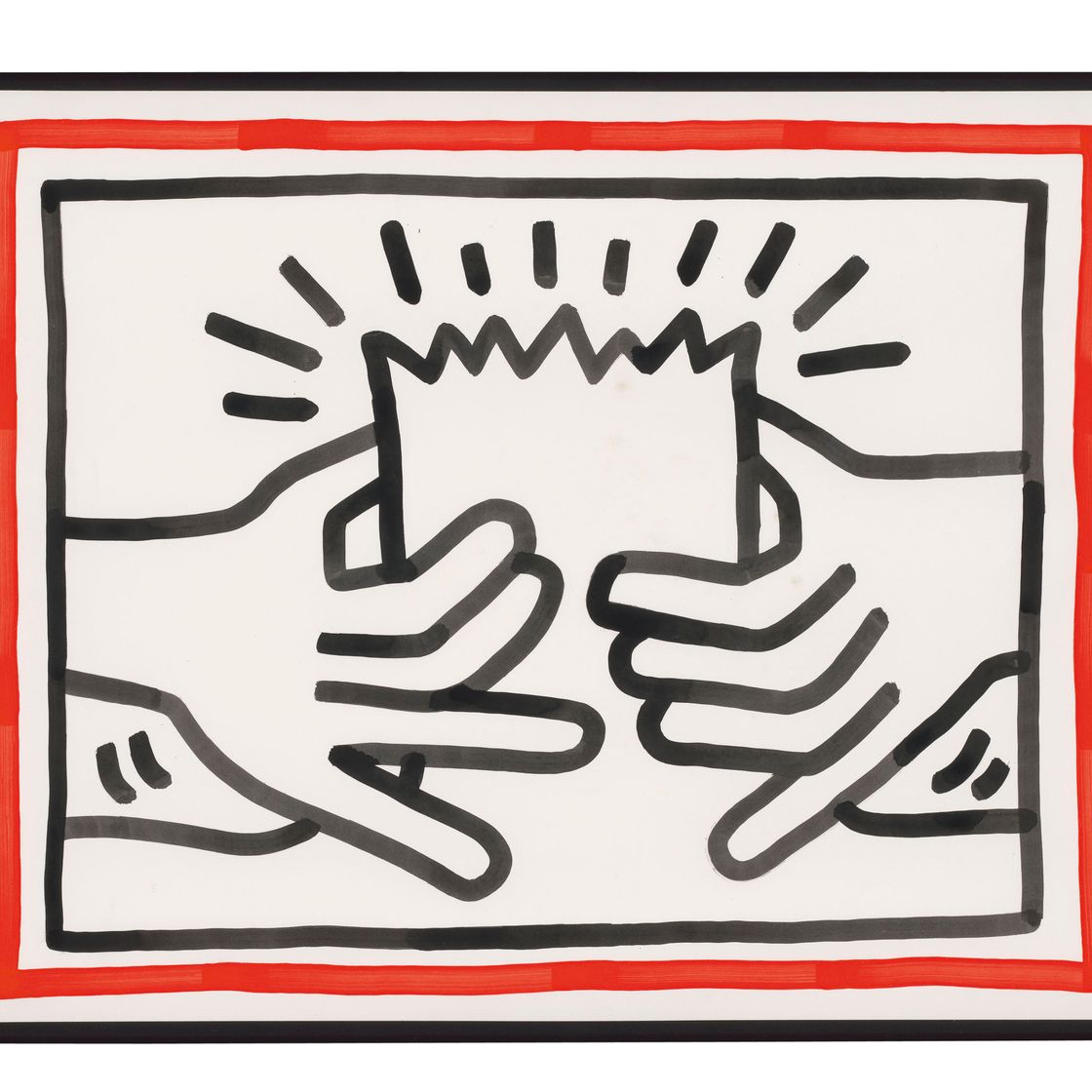 Keith Haring — Разбитая голова, изображение 3