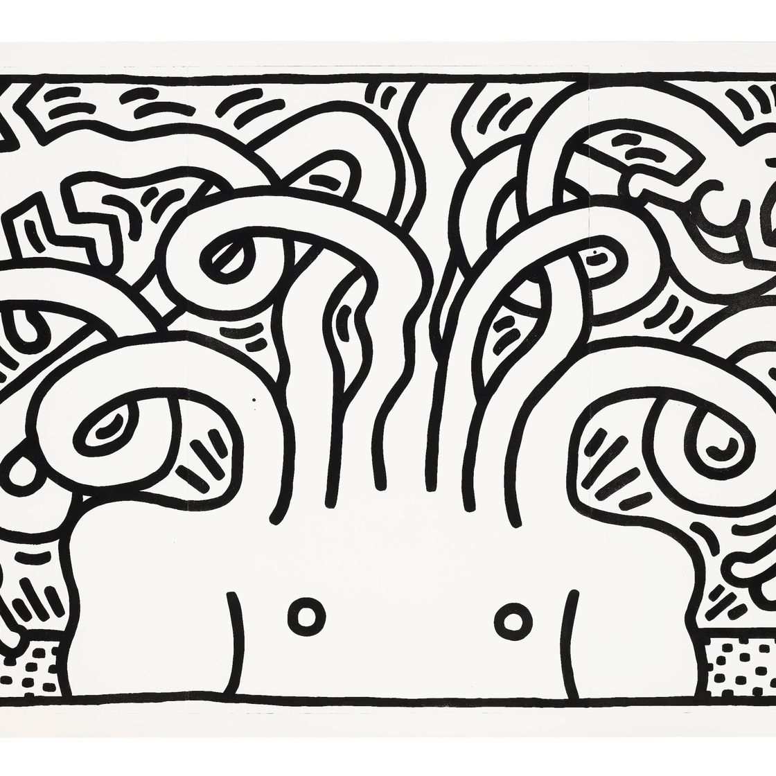 Keith Haring — Голова Медузы