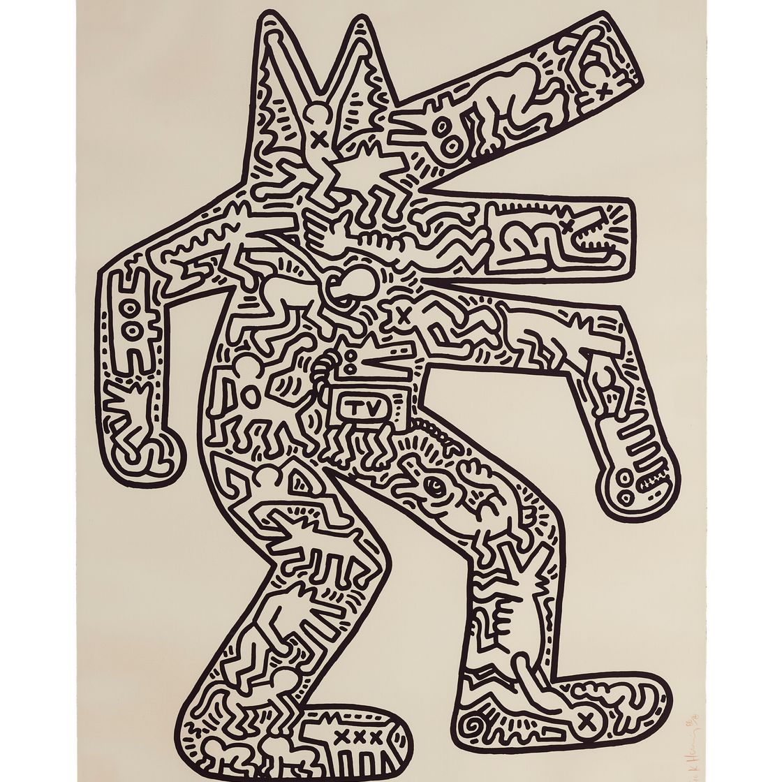 Keith Haring — Собака, изображение 1