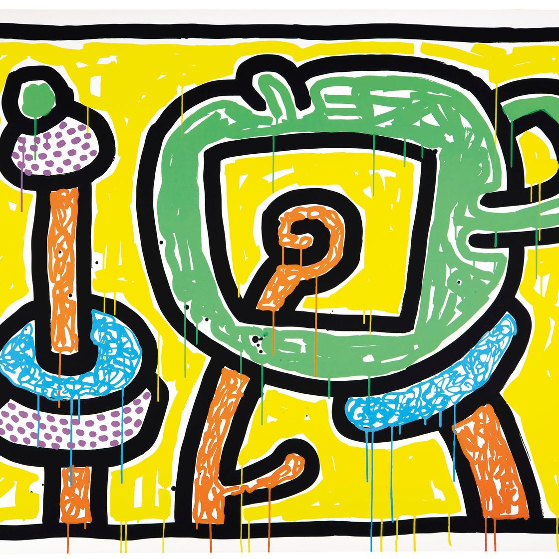 Keith Haring — Цветки 1-5, изображение 5