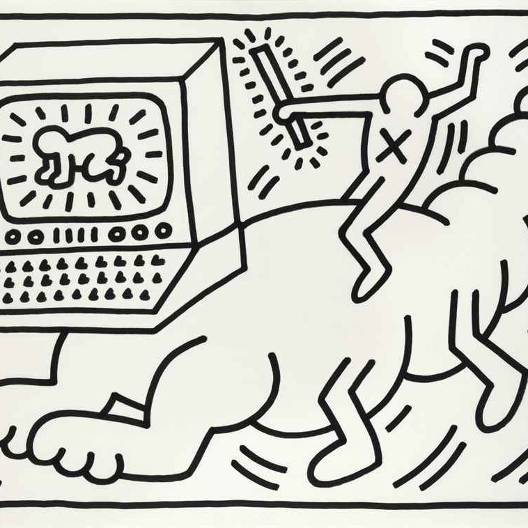 Keith Haring — Без названия (Червь)