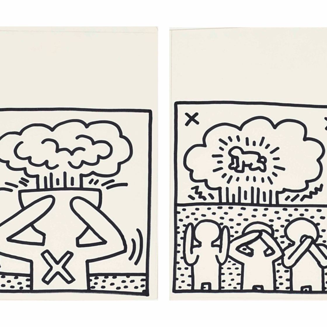 Keith Haring — Рисунки для атомной книги