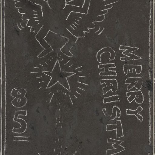 Keith Haring — Без названия (Счастливого Рождества, 1985)