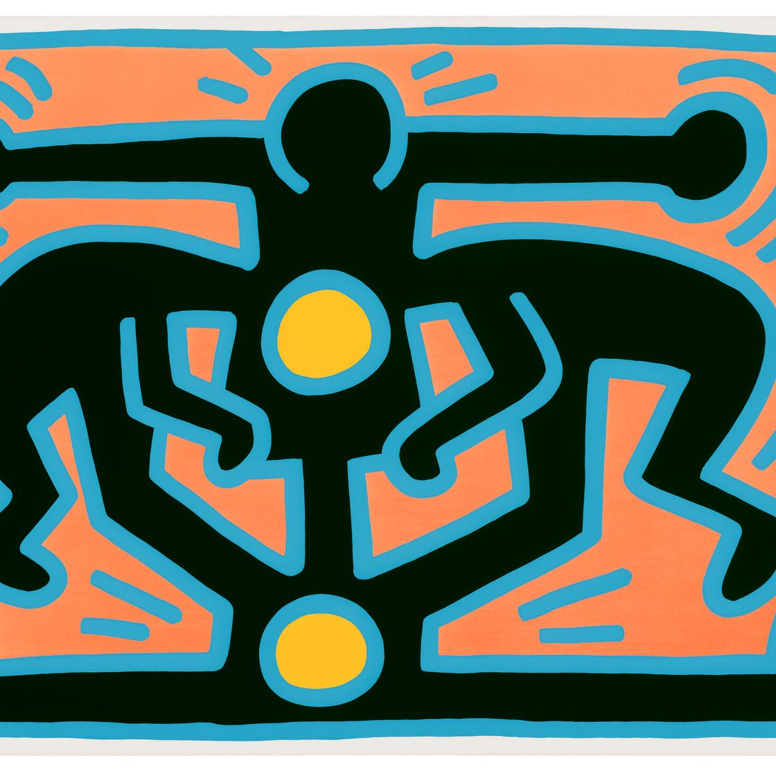 Keith Haring — Одна тарелка, из: Растущего