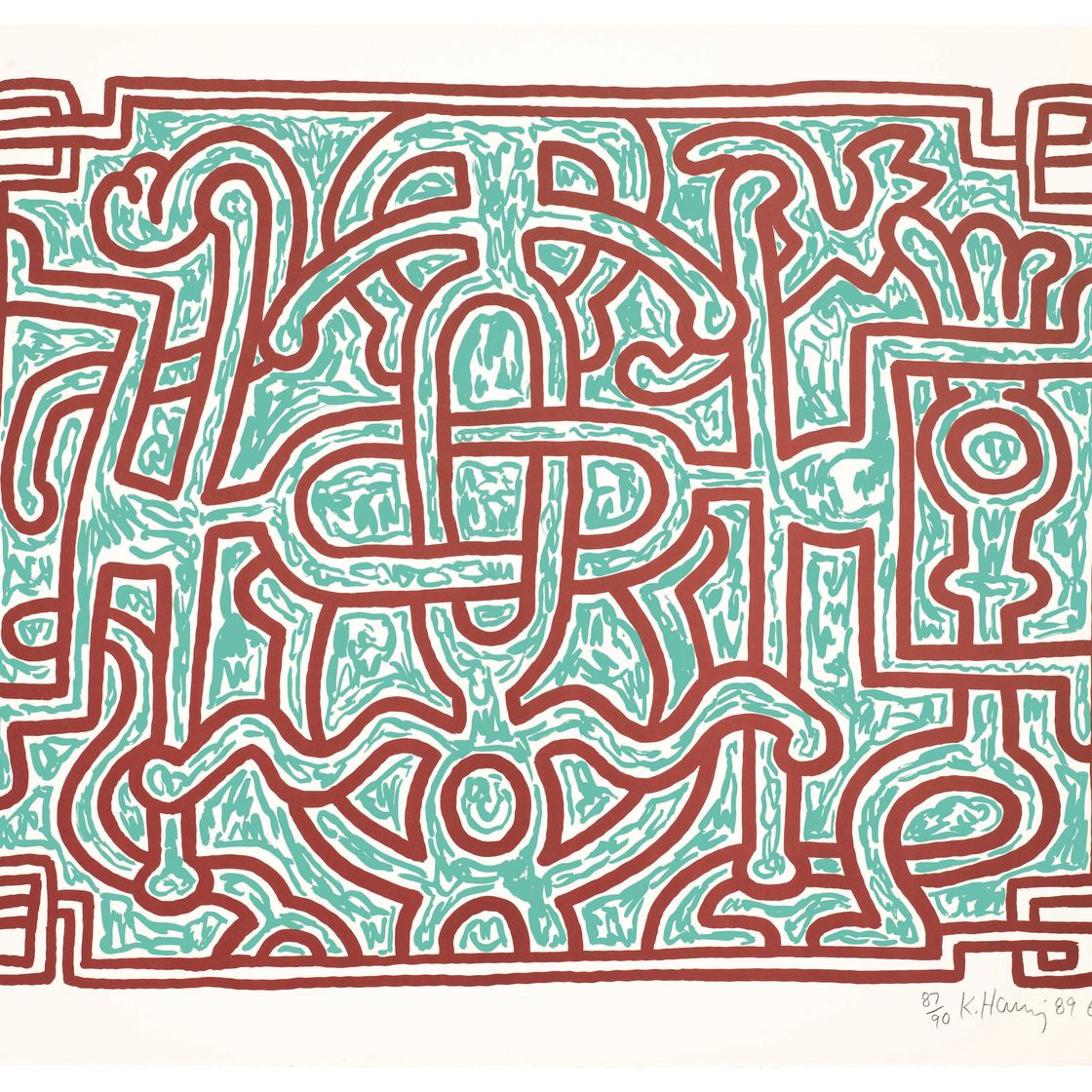 Keith Haring — Шоколадный Будда 1-5, изображение 6