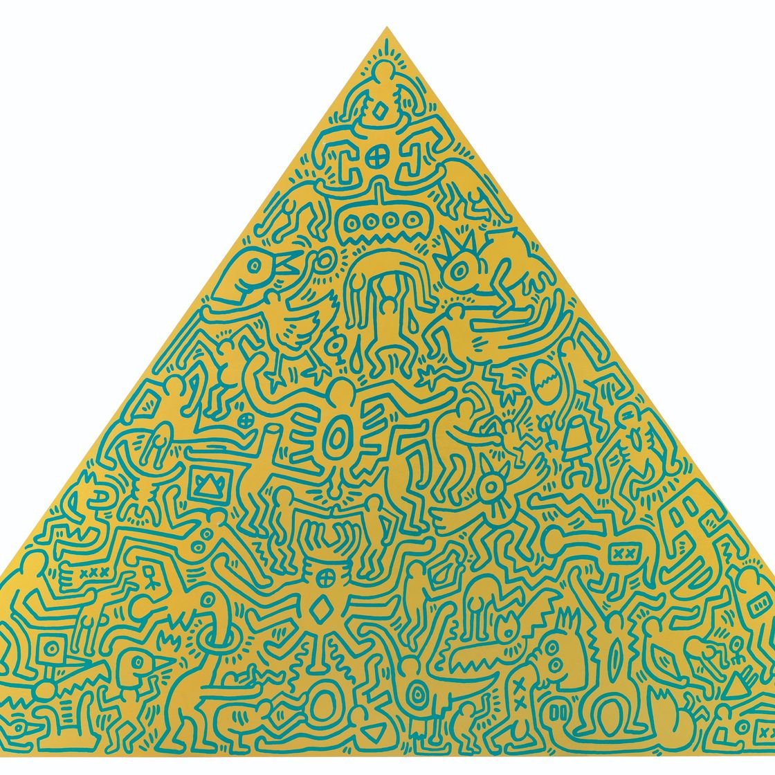 Keith Haring — Пирамида: одна тарелка