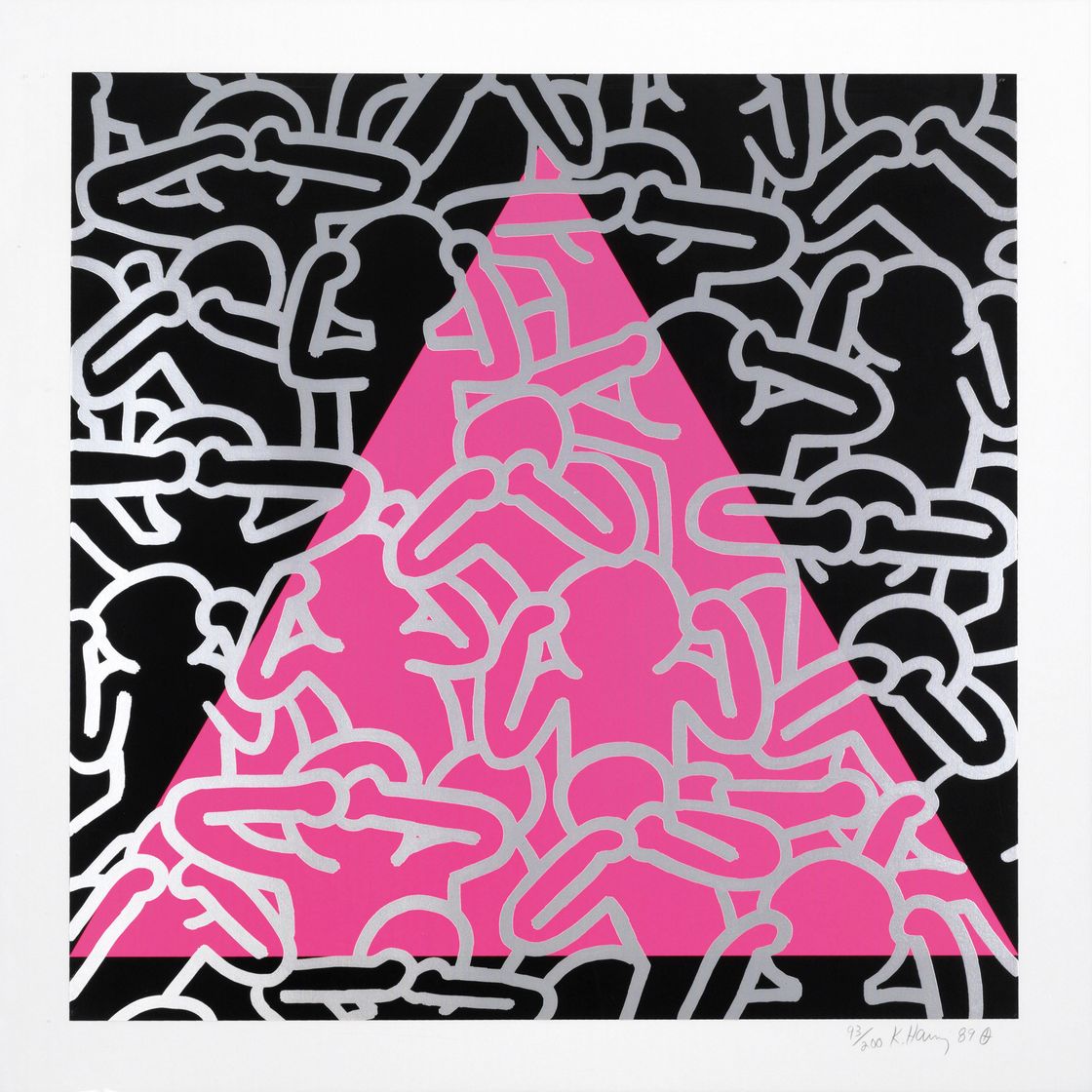 Keith Haring — Молчание = Смерть