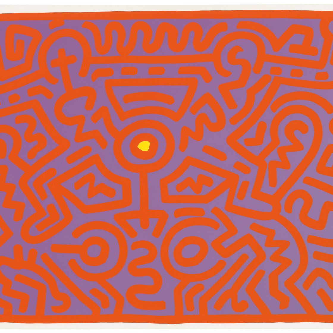 Keith Haring — Одна тарелка, из: Растущего
