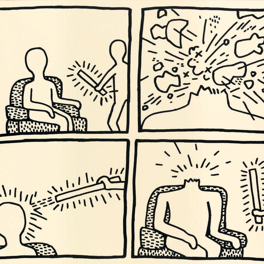 Keith Haring — Основные чертежи: одна пластина