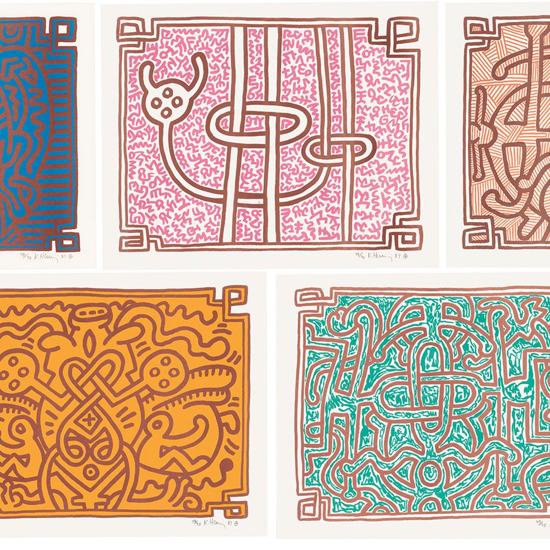 Keith Haring — Шоколадный Будда 1-5