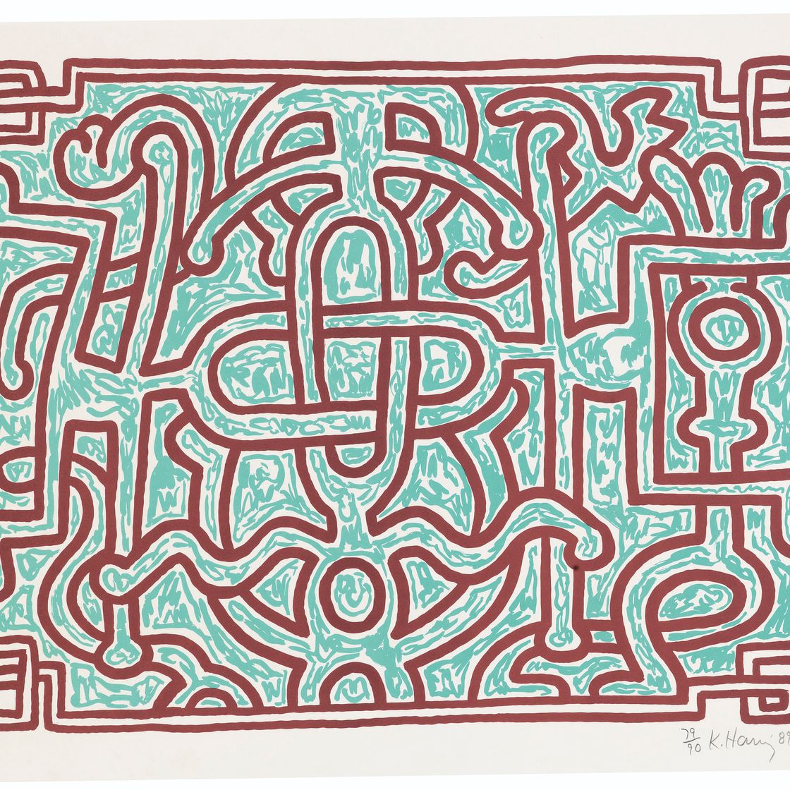 Keith Haring — Шоколадный Будда 1-5, изображение 3