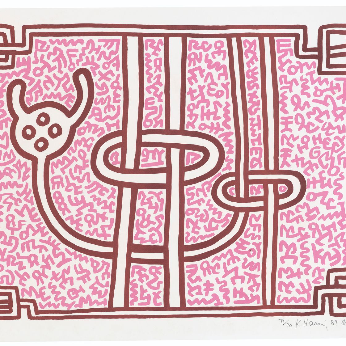 Keith Haring — Шоколадный Будда 1-5, изображение 4