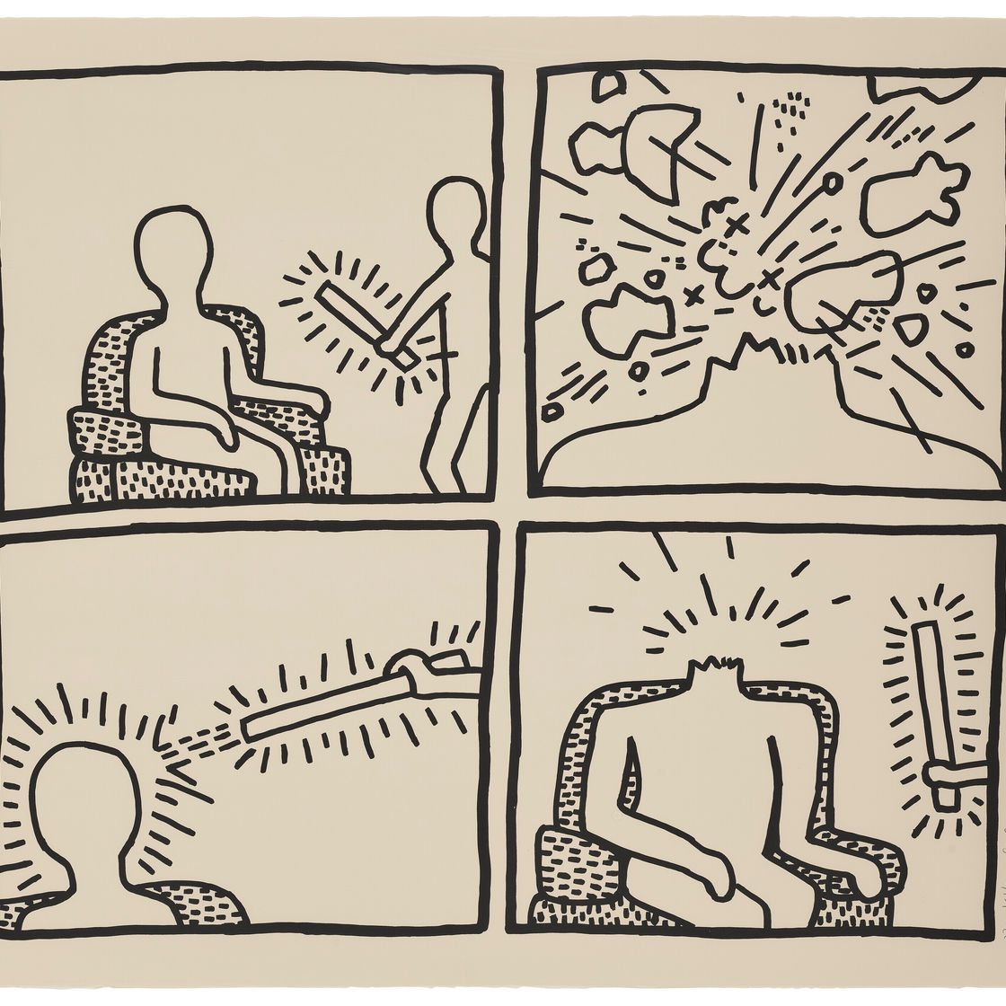 Keith Haring — Без названия, от: The Blueprint Чертежи