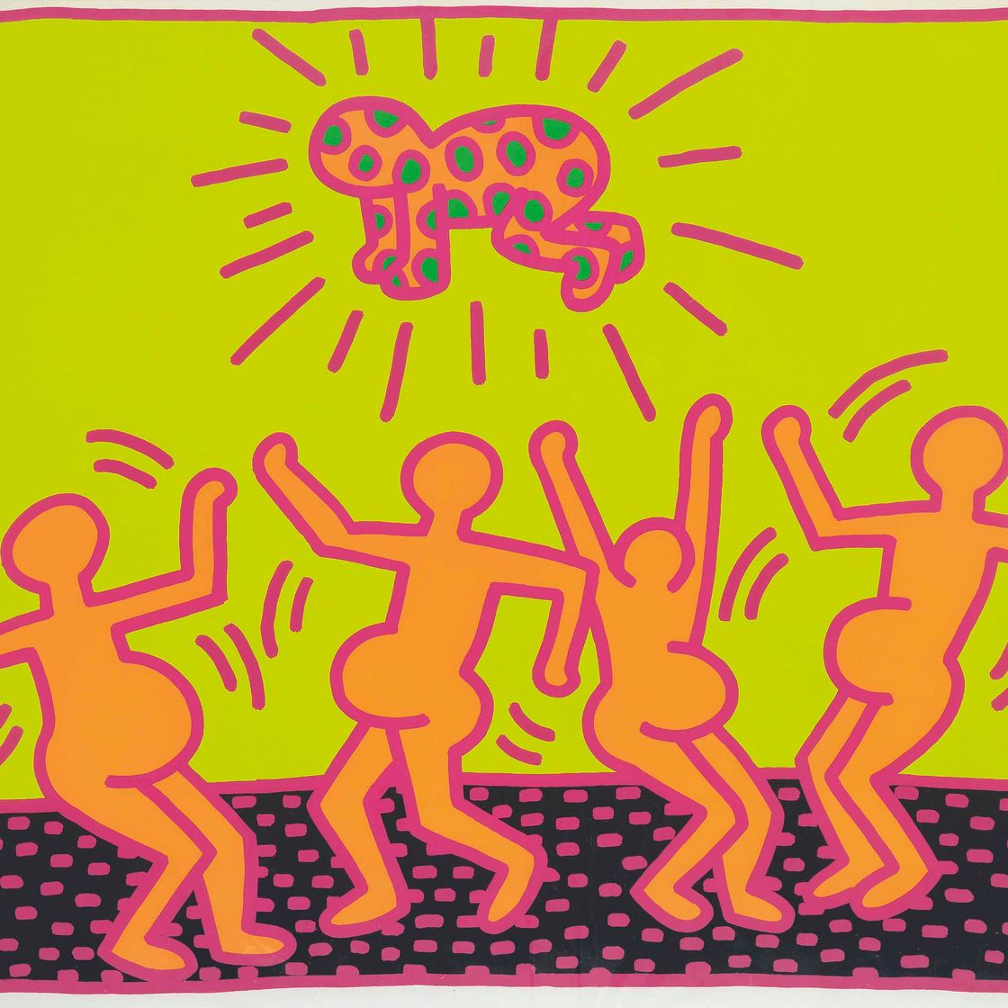 Keith Haring — Одна тарелка, из: The Fertility Suite