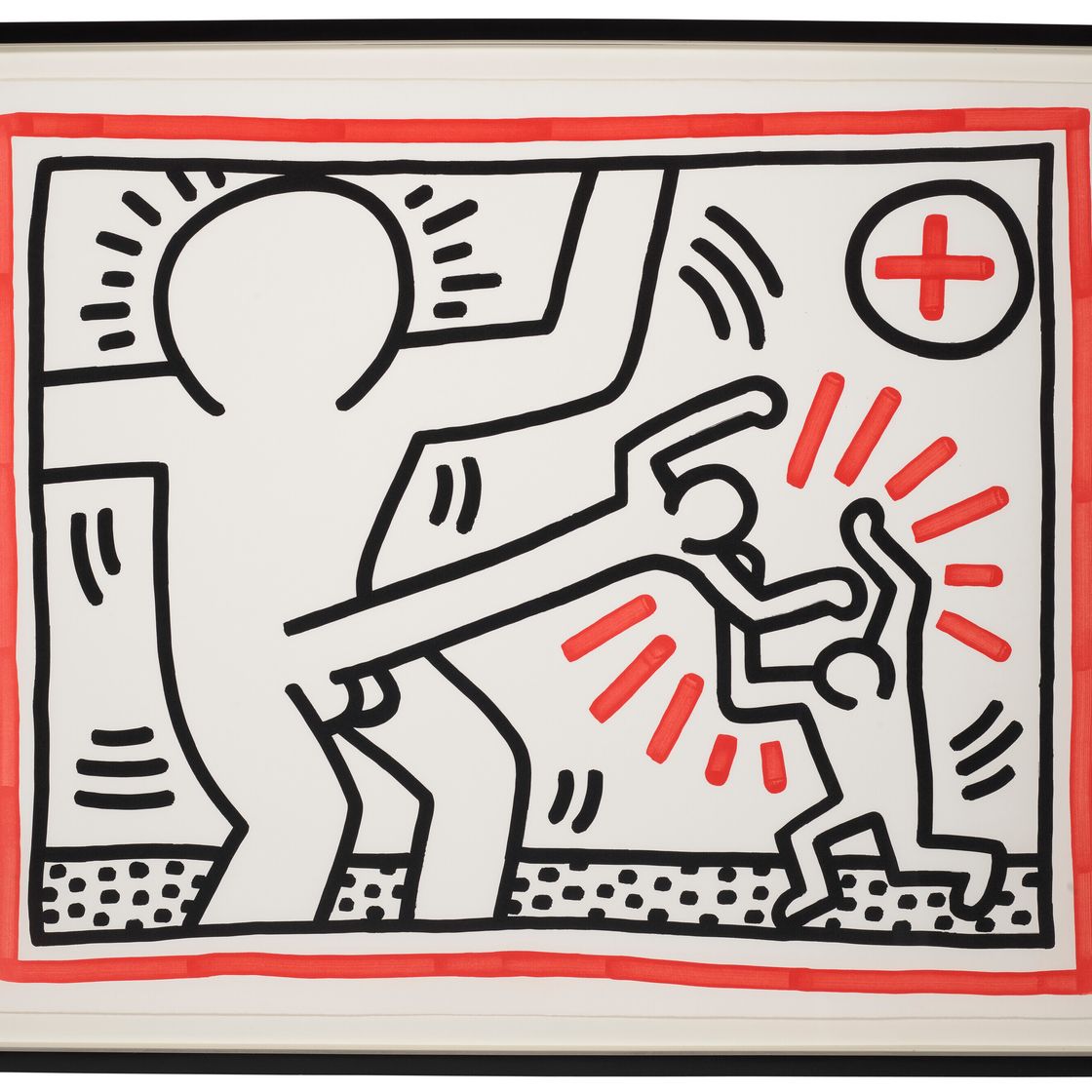Keith Haring — Три литографии: одна гравюра, изображение 2
