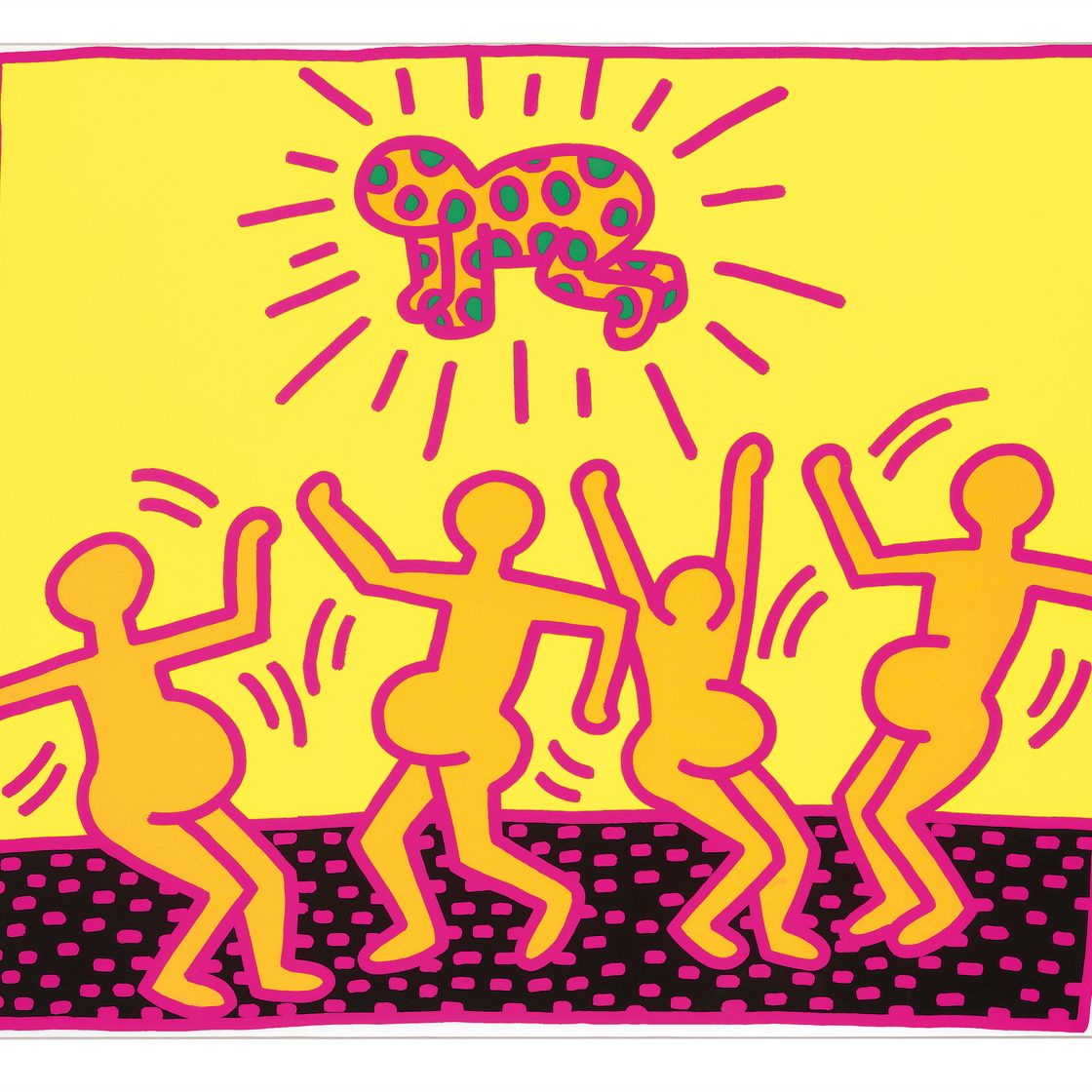 Keith Haring — Без названия 1-5 : одна тарелка