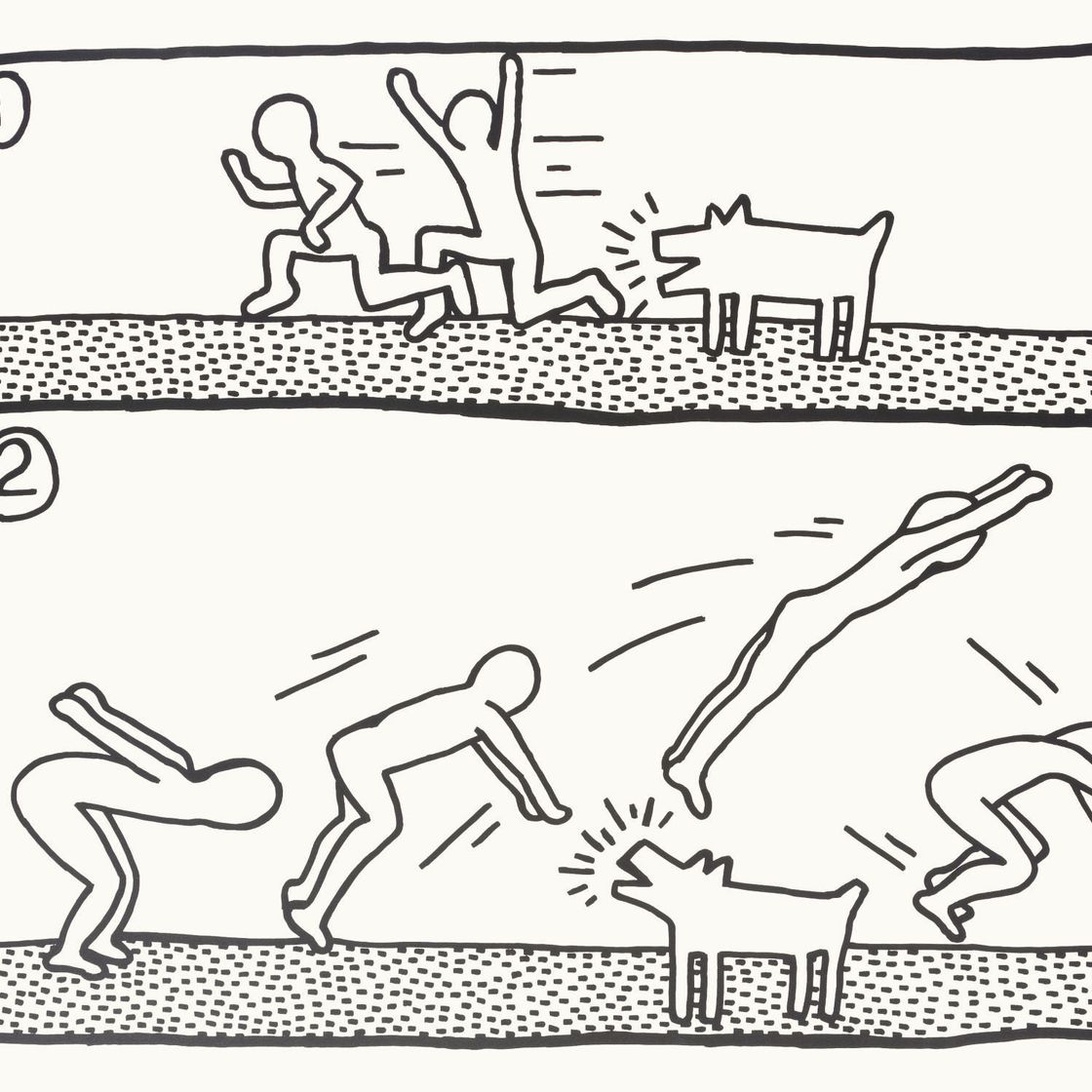 Keith Haring — Основные чертежи: одна пластина