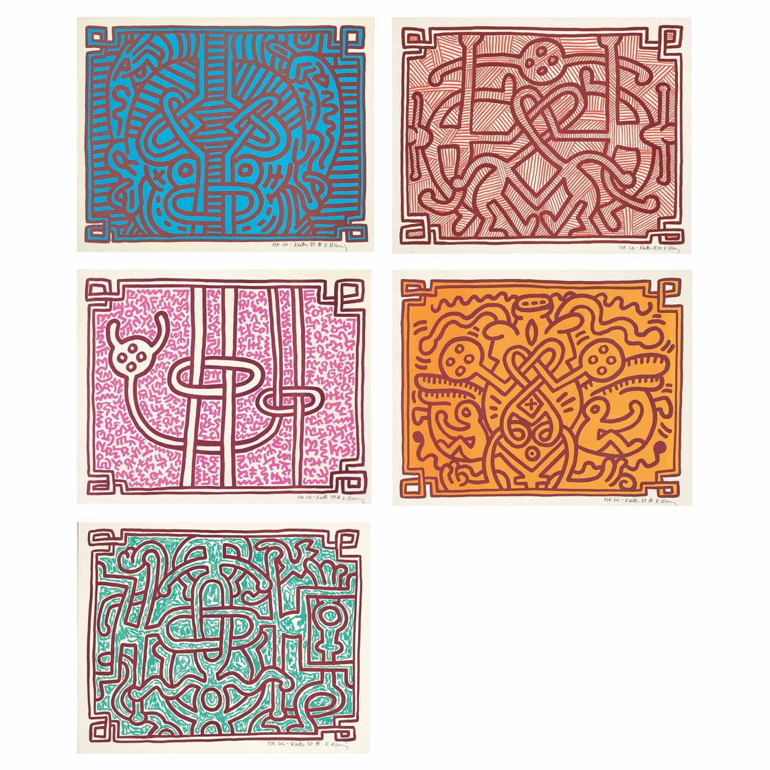 Keith Haring — Шоколадный Будда 1-5