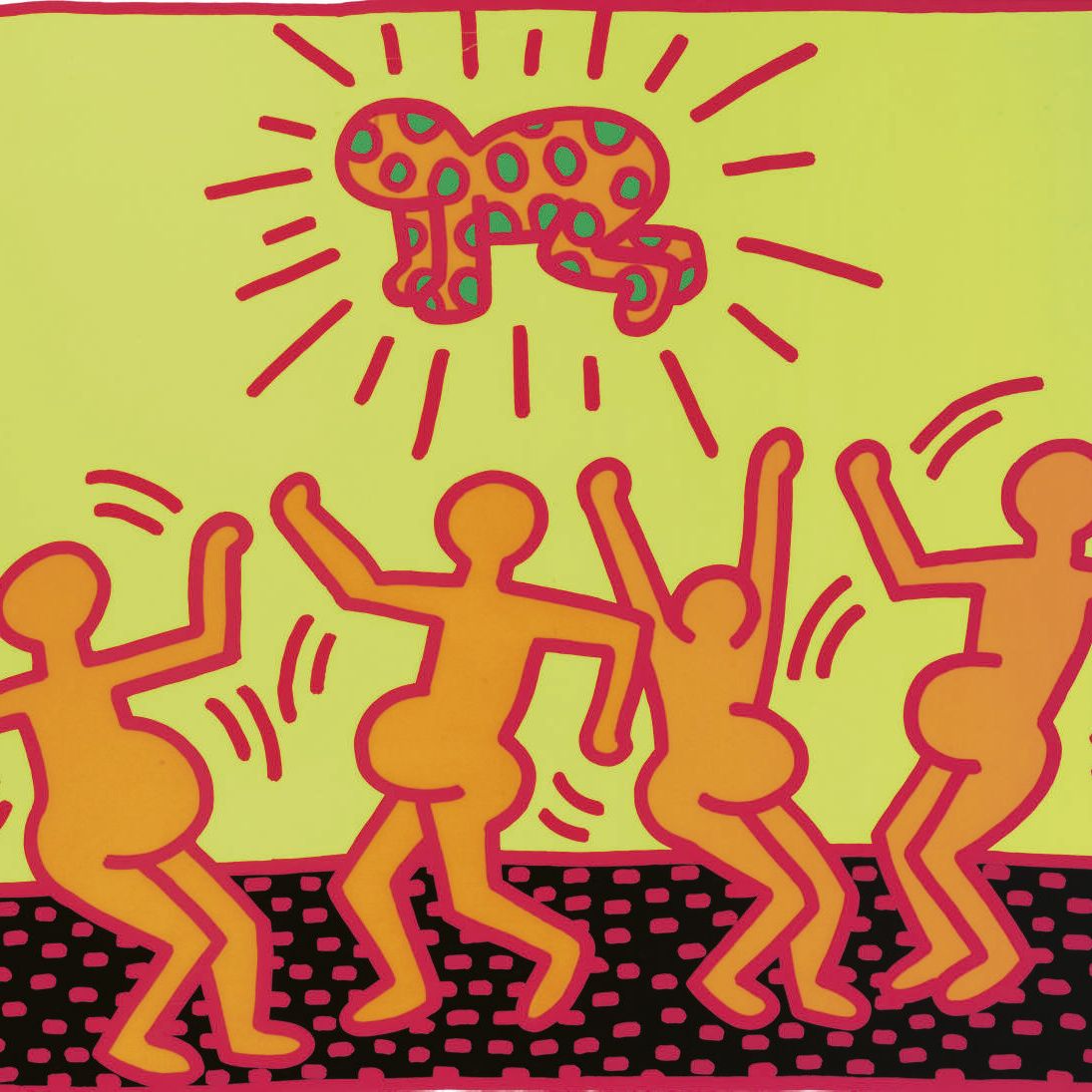Keith Haring — Без названия 1-5 : одна тарелка