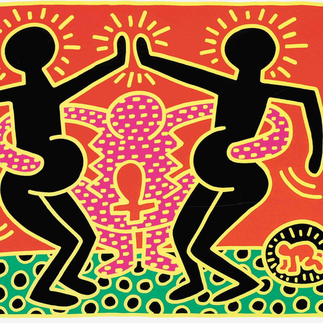 Keith Haring — Без названия 1-5 : одна тарелка