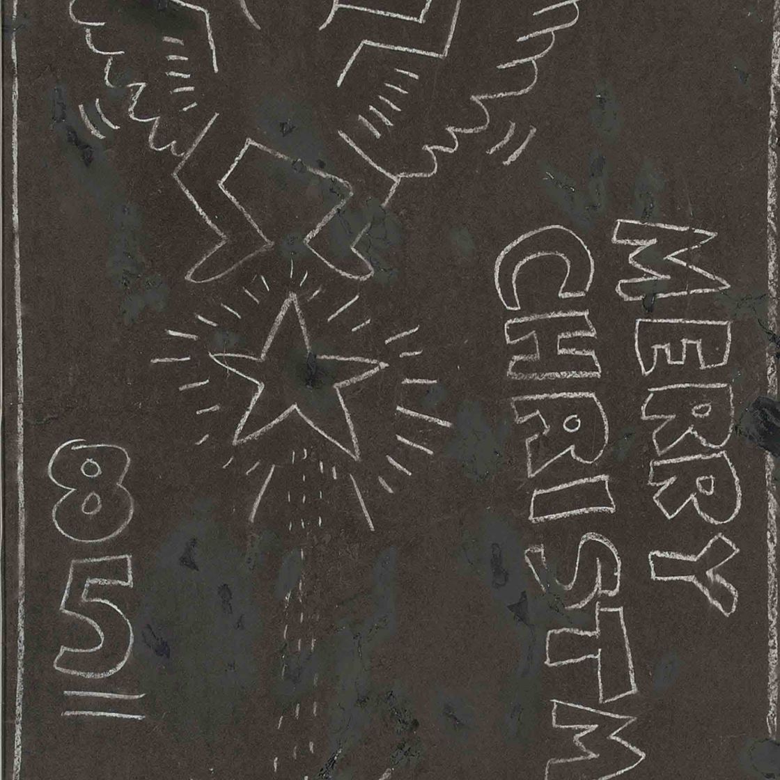 Keith Haring — Без названия (Счастливого Рождества, 1985)