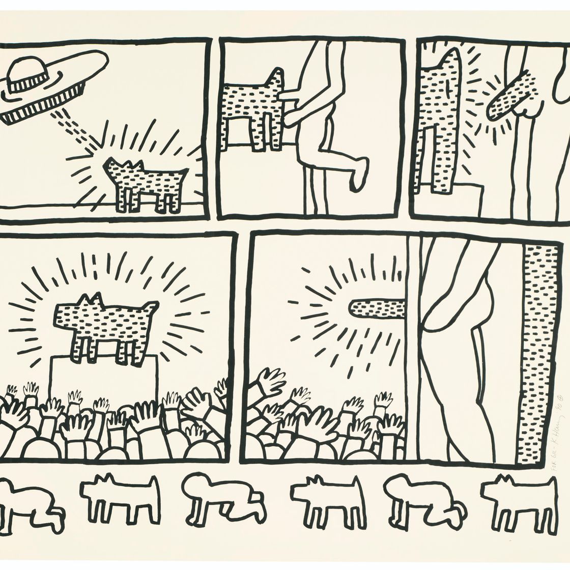 Keith Haring — Без названия , по чертежам Проекта