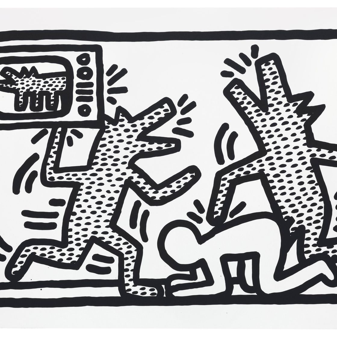Keith Haring — Без названия 1-6 : одна тарелка