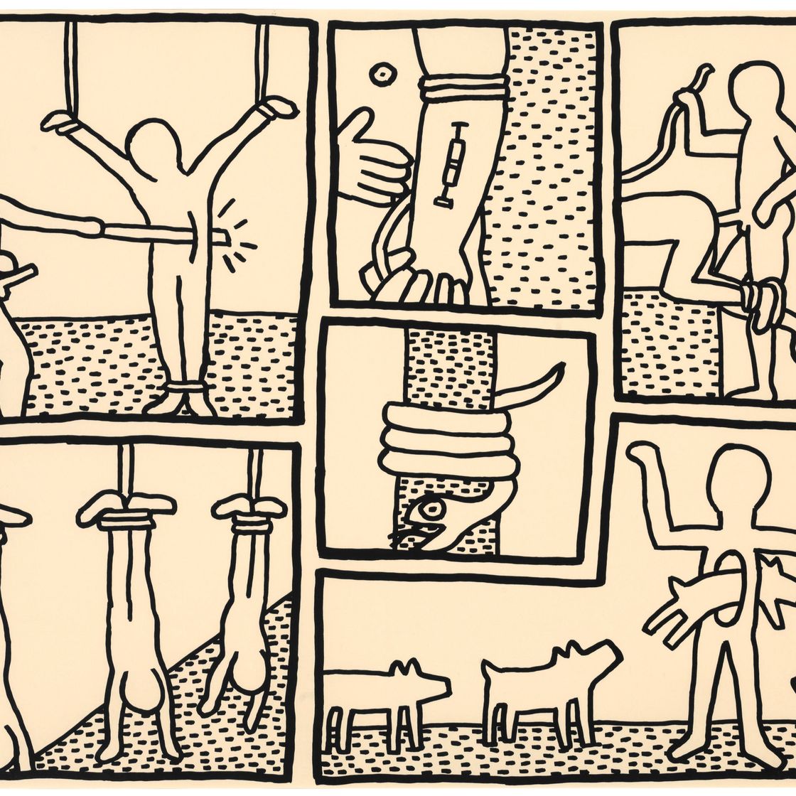 Keith Haring — Основные чертежи: одна пластина